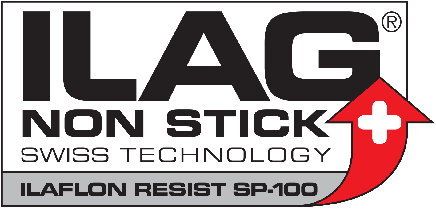Logótipo ILAG NON STICK SWISS TECHNOLOGY ILAFLON RESIST SP-100