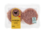 Embalagem de 460g de hambúrgueres de frango Frango Nacional, com o rótulo «Portugal Original».