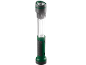 Lanterna verde e cinzenta com luz extensível.