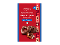 Corações, estrelas e pretzels de pão de mel com chocolate de leite, embalagem festiva.