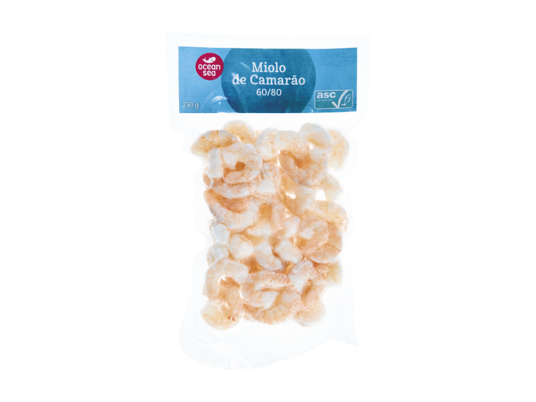 Miolo de camarão Ocean Sea 60/80, 250 g