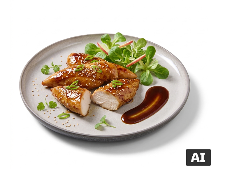 Lombinhos de Frango com Molho Teriyaki -