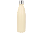 Garrafa de água isolada cor creme com tampa prateada