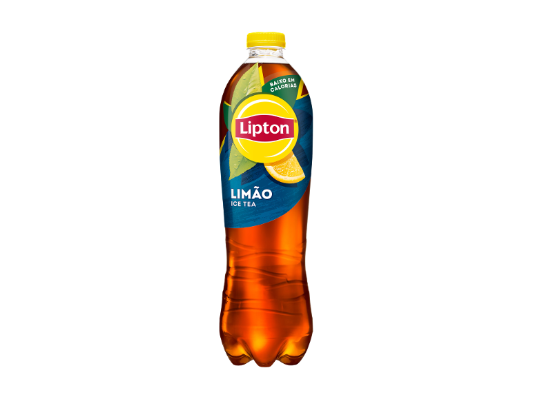 Garrafa de ice tea com sabor a limão.