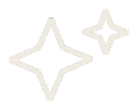 Duas estrelas brilhantes sobre um fundo preto.