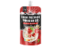 Saqueta de papas de aveia de morango com 10g de proteína, sem açúcar adicionado, Nutri-Score A, 200g.