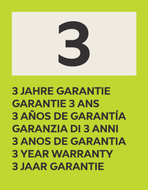 3 anos de garantia.