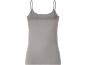 Camisola básica cinzenta de mulher, vista traseira.