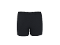 Boxers pretos masculinos, vista traseira.
