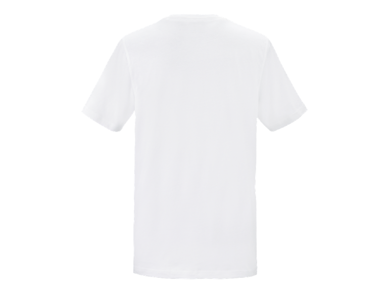 T-shirt branca lisa masculina, vista traseira