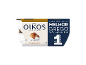 Iogurte grego sabor caramelo, pack de 4, anunciado como 'O Melhor do Mundo' e 'Nº 1 em Portugal'.