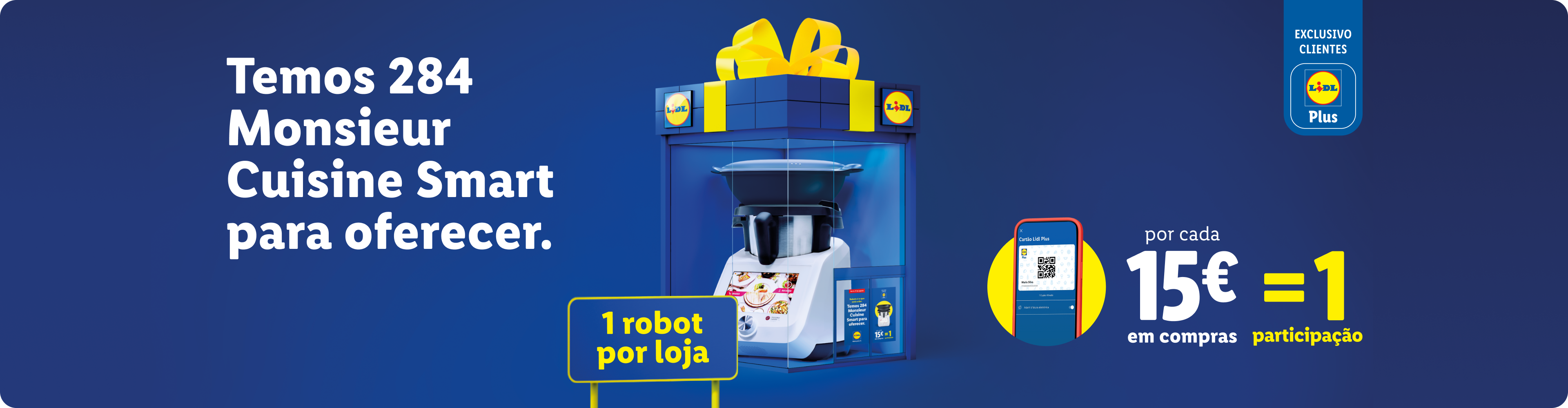 Promoção Lidl Plus: 284 robôs de cozinha Monsieur Cuisine Smart a serem oferecidos por compras de 15€.