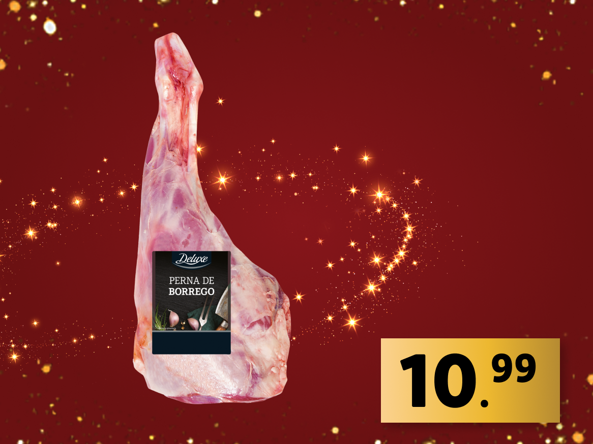 Perna de borrego Deluxe, oferta festiva.