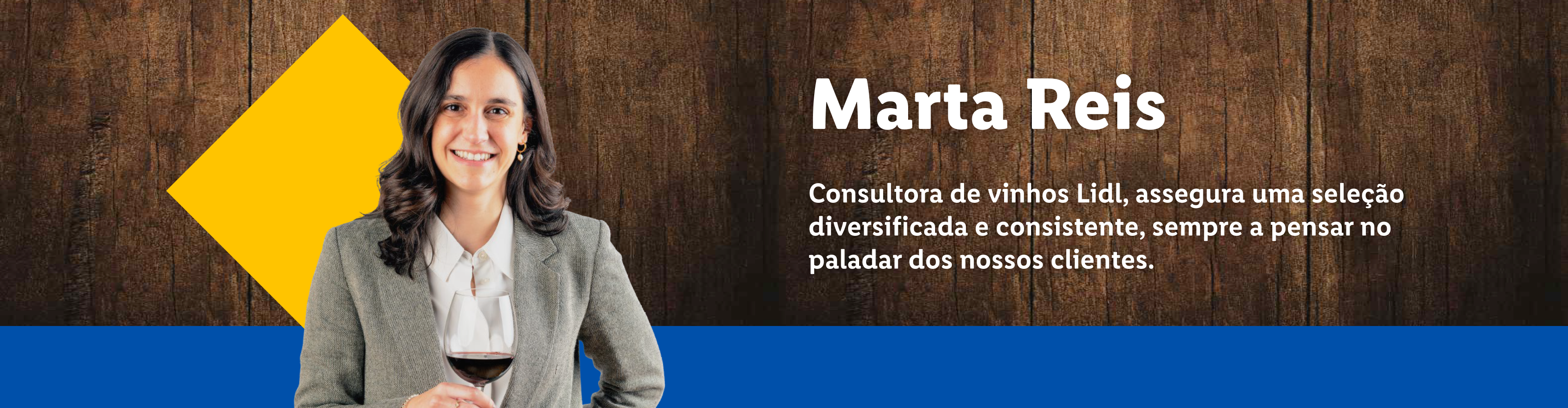 Marta Reis, consultora de vinhos do Lidl, com uma seleção diversificada e consistente.