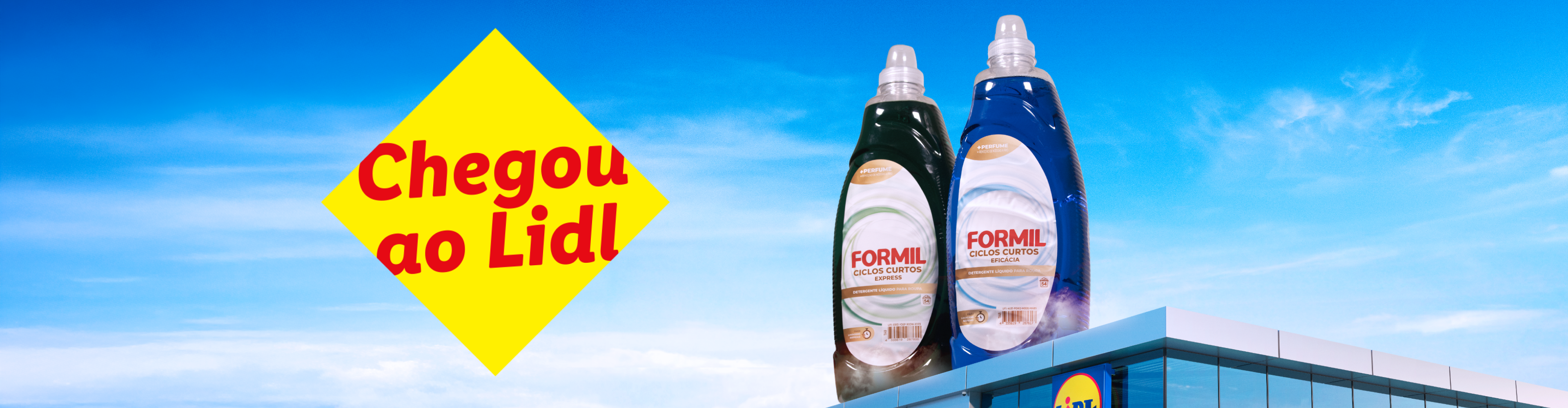 Detergente líquido Formil para ciclos curtos, disponível no Lidl.