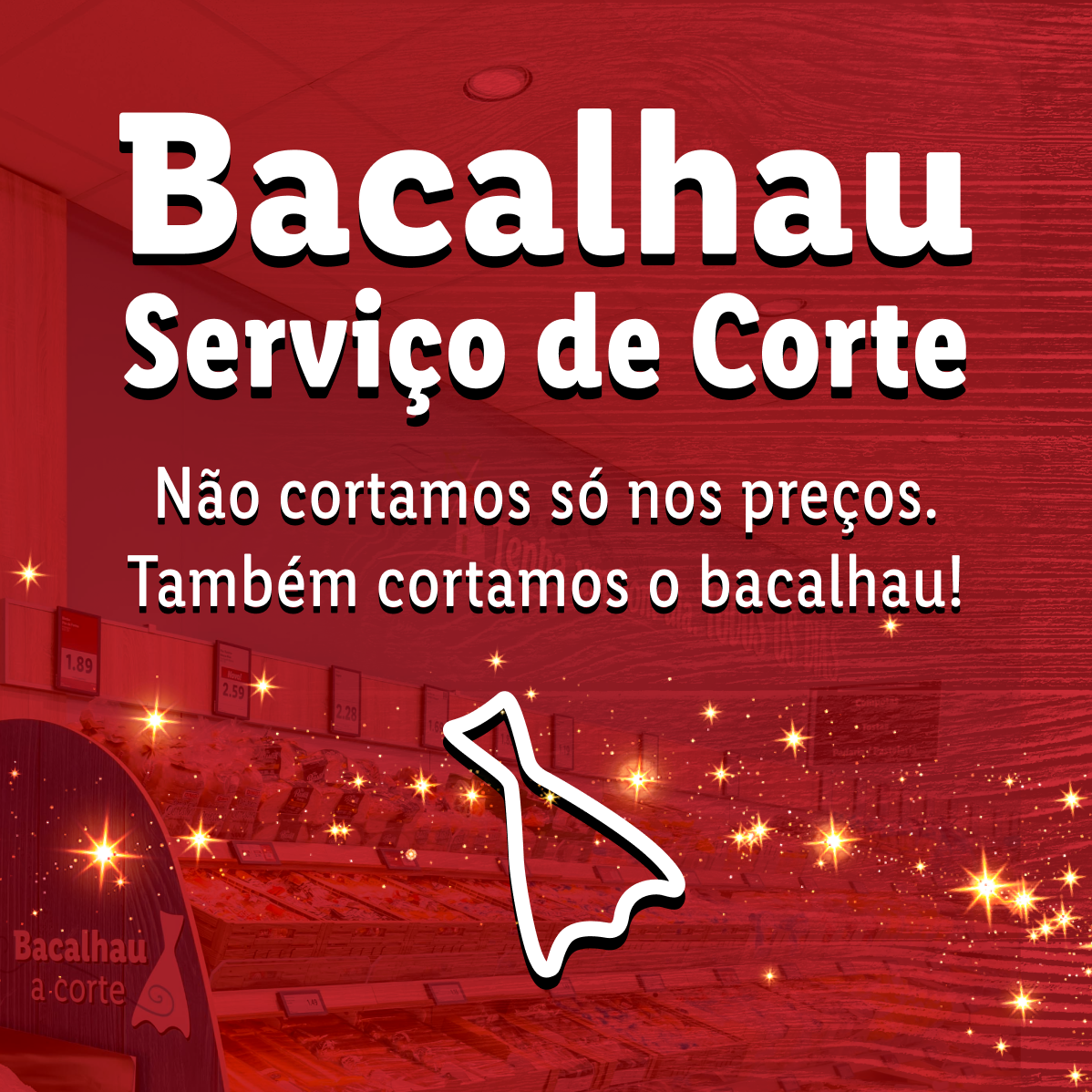 Serviço de corte Bacalhau: preços baixos e peixe fresco.