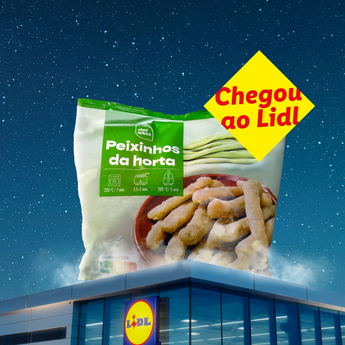 Peixinhos da horta Chef Select chegaram ao Lidl.
