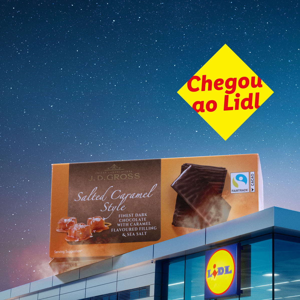 Bombons J.D. Gross de caramelo salgado chegaram ao Lidl.