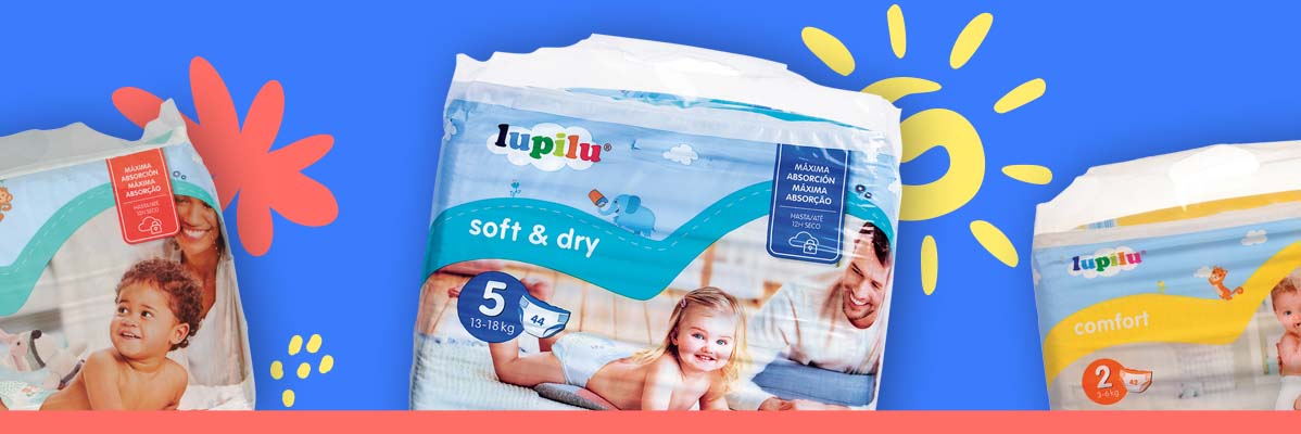 Descubra as fraldas Lupilu
