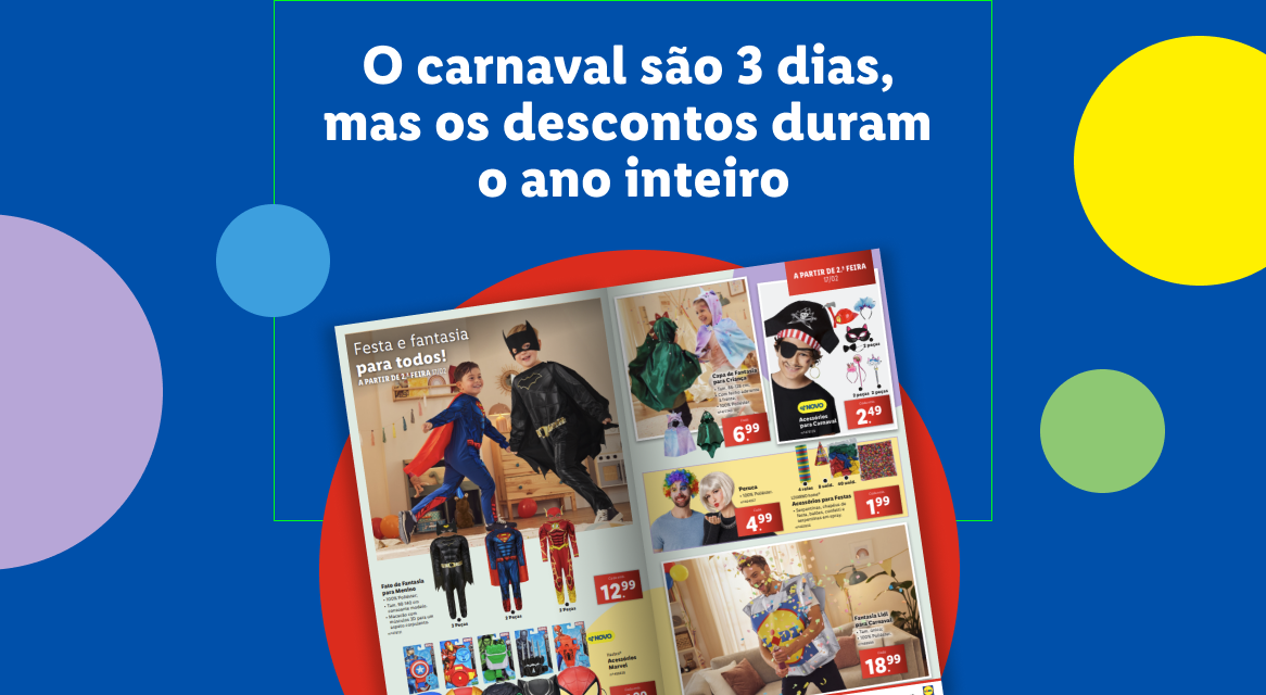 Trajes de carnaval para crianças, acessórios e artigos.