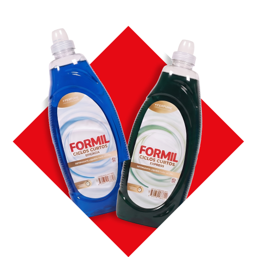 Detergentes líquidos Formil Ciclos Curtos, Efficácia e Express