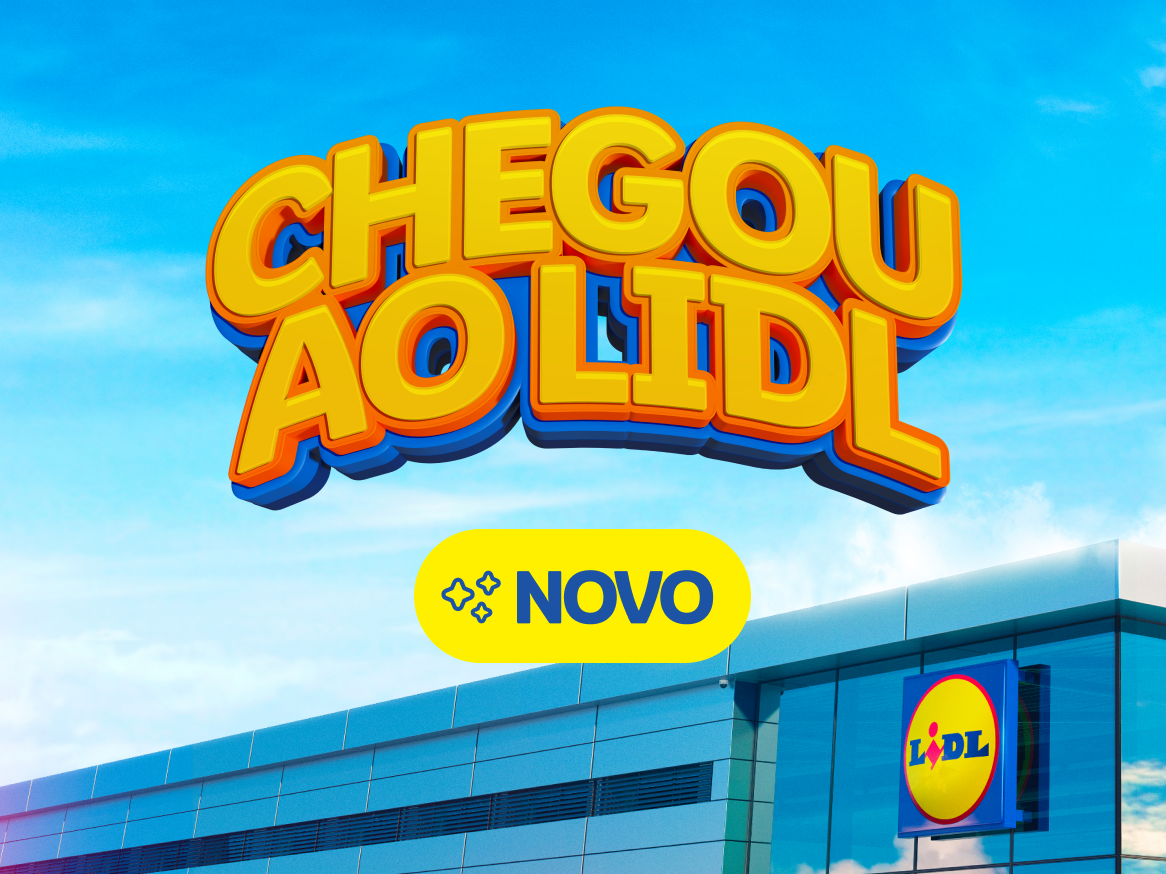 Chegou o Lidl! Novo supermercado com design moderno e vibrante.