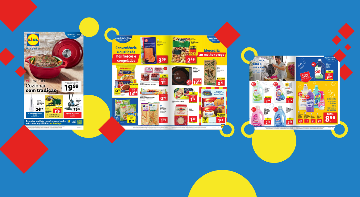 Ofertas LIDL: panela Ernesto, produtos de limpeza, alimentos.