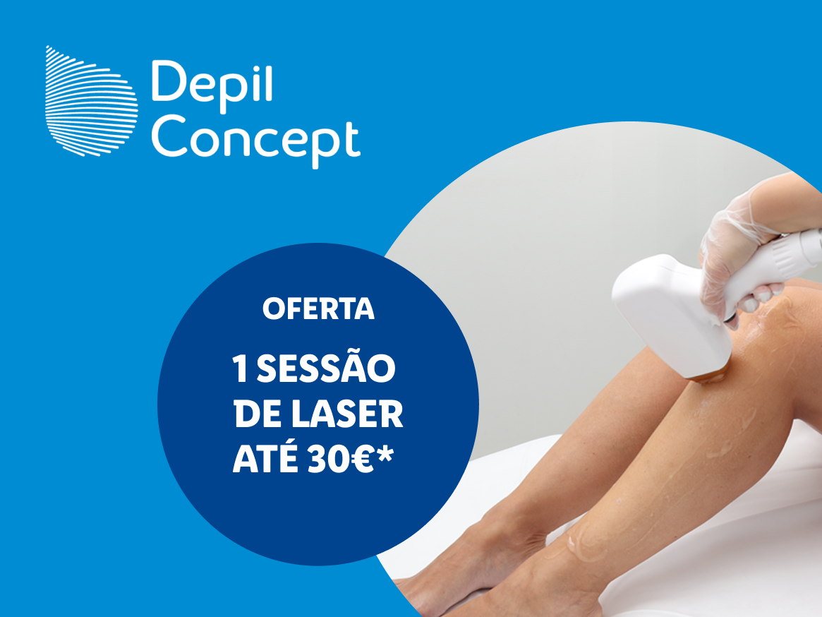 Depil Concept: Oferta de 1 sessão de laser até 30€, com uma pessoa a fazer depilação a laser.
