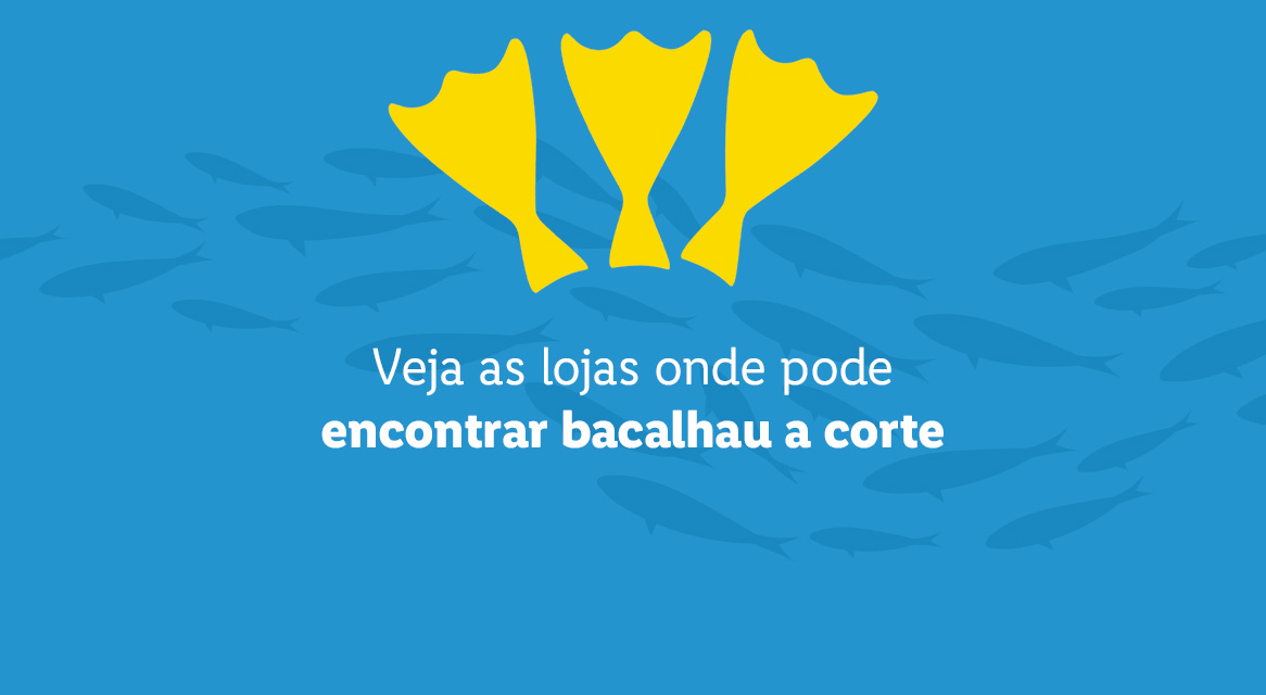Filetes de peixe e informações da marca.