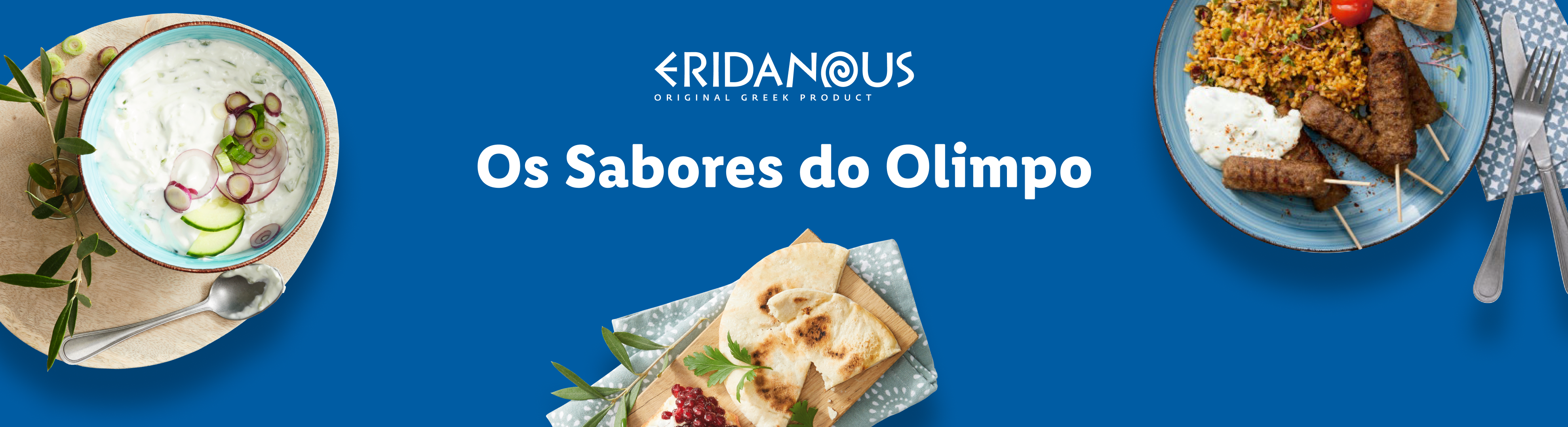 Os sabores do Olimpo: Tzatziki, souvlaki e pita da Eridanus.