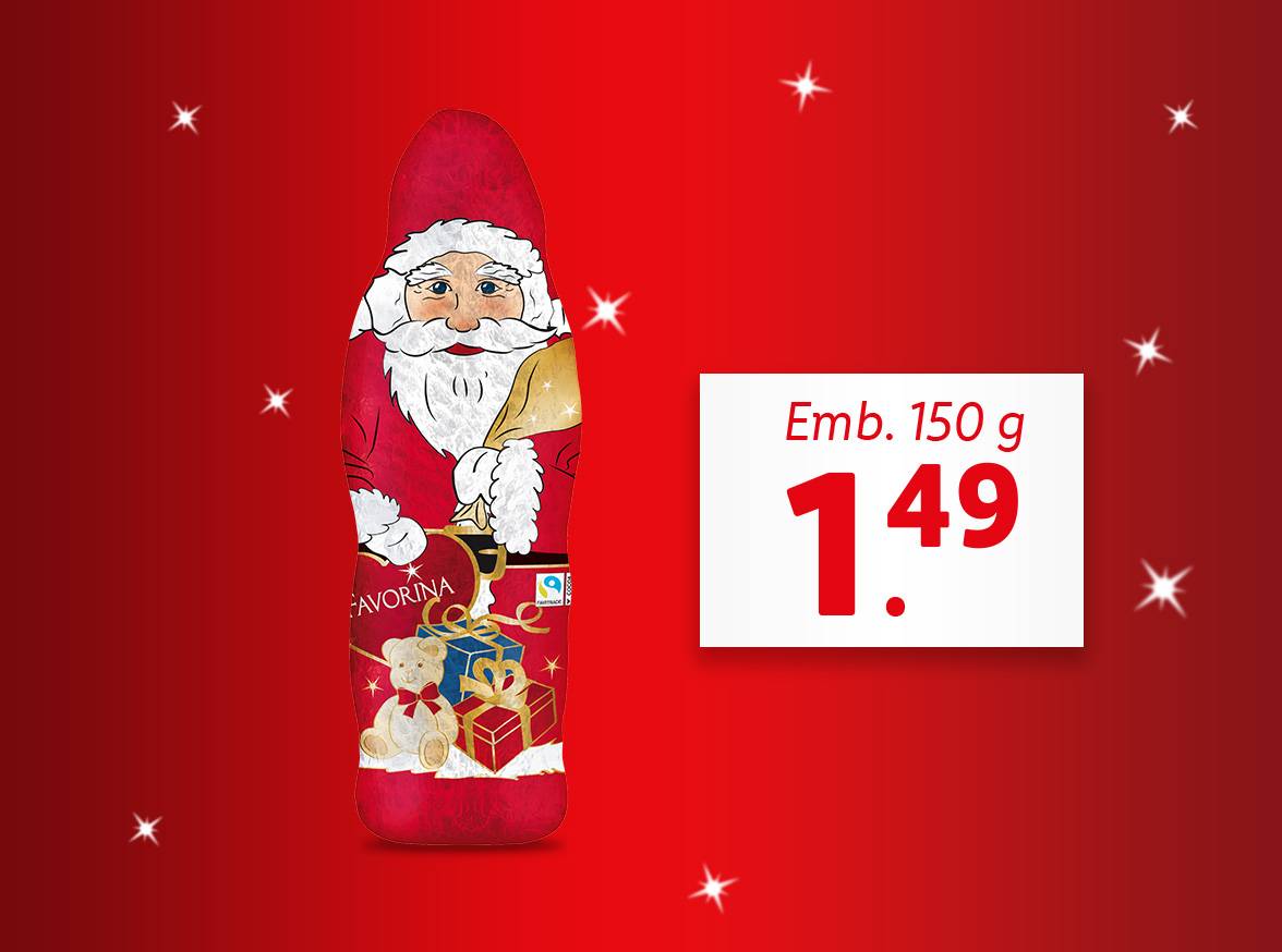 Favorina® Pai Natal de Chocolate