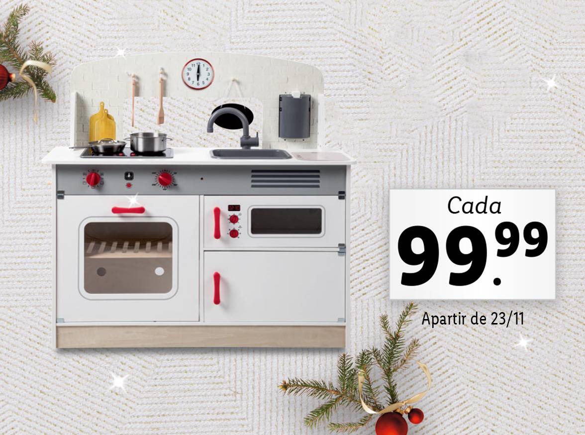 Playtive® Cozinha com Banco em Madeira