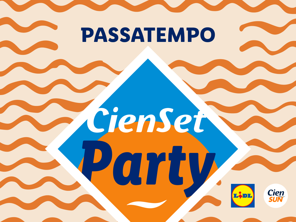 Festa CienSet Party da Lidl com tema de pôr do sol.