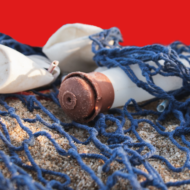 Remoção de redes de pesca