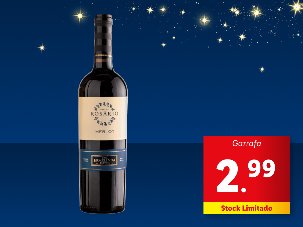 Vinho Casa Ermelinda Freitas Rosário Merlot.