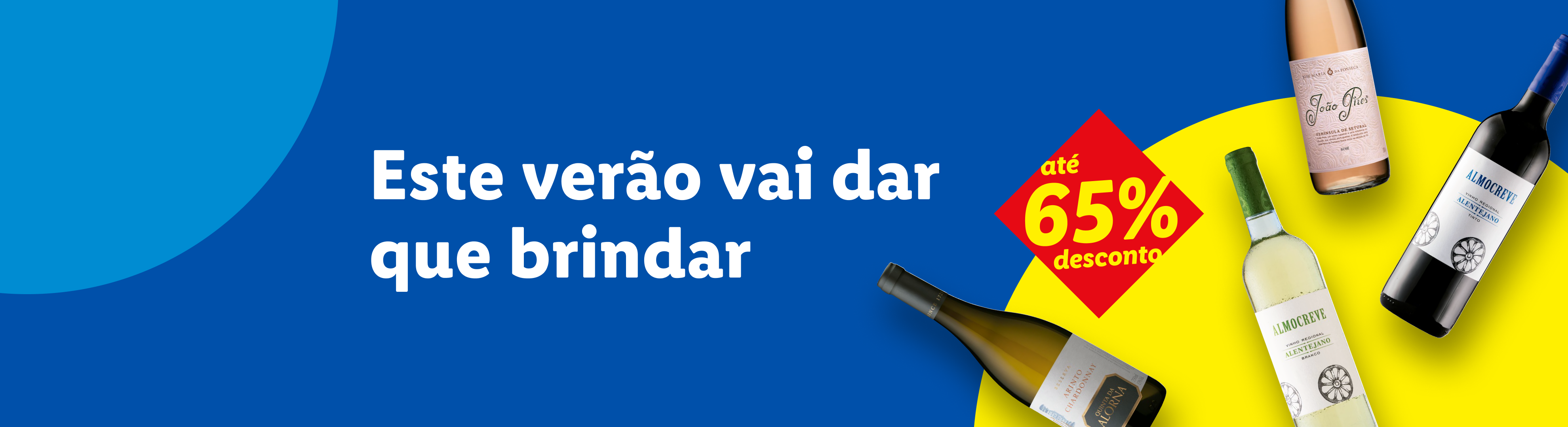 Promoção de verão com até 65% de desconto em vinhos João Pires e Almocreve.