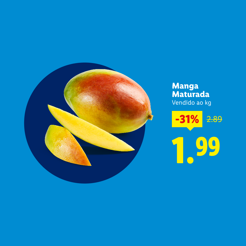 Manga madura com 31% de desconto, agora 1,99€/kg.