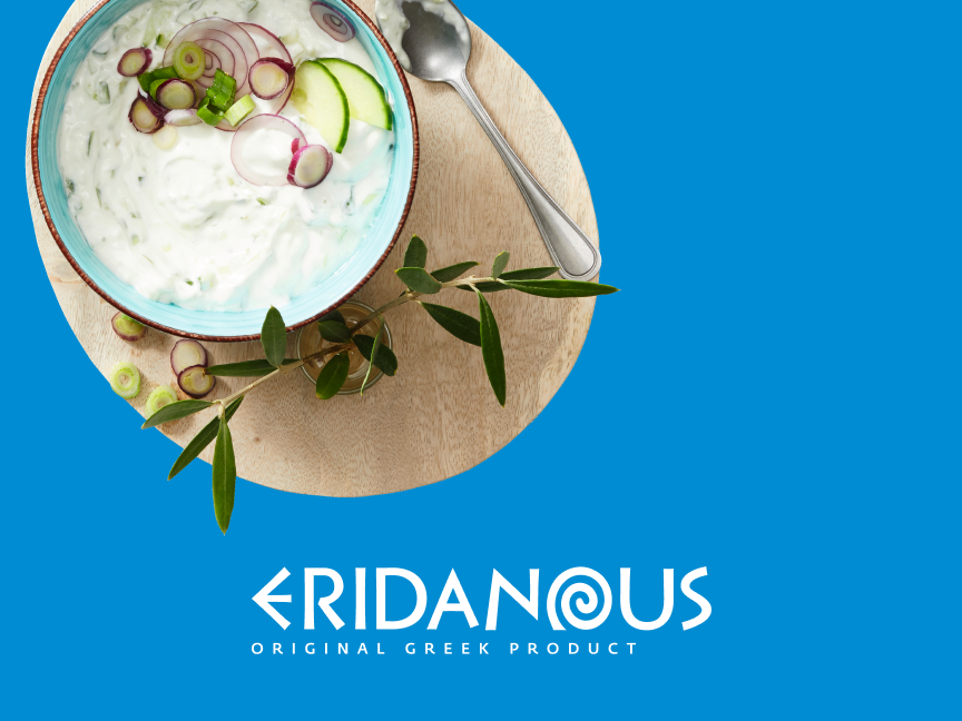 Tzatziki grego da Eridanus, um produto original grego.