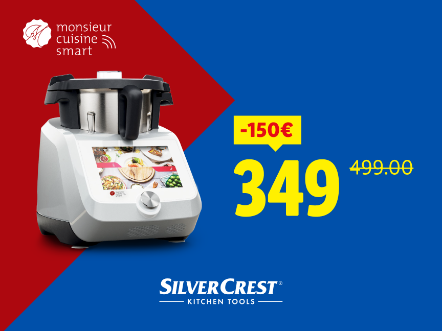 Processador de alimentos SilverCrest Monsieur Cuisine Smart com desconto de €150, agora por €349.