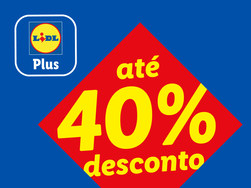 Lidl Plus: até 40% de desconto.