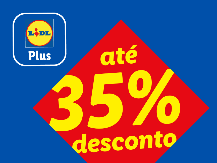Lidl Plus oferece até 35% de desconto.