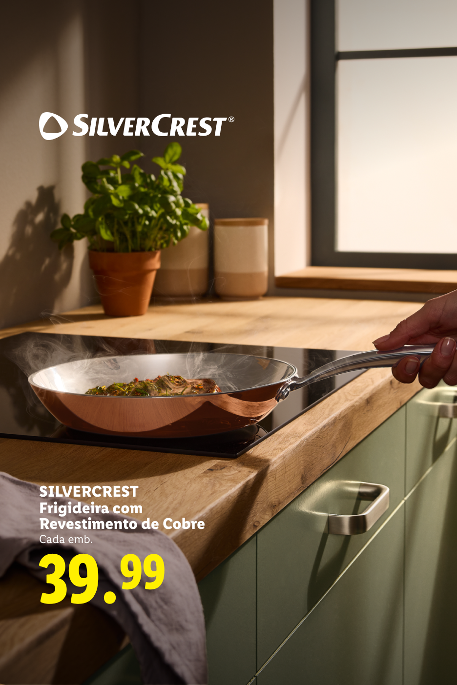 Frigideira com revestimento de cobre por 39,99 €