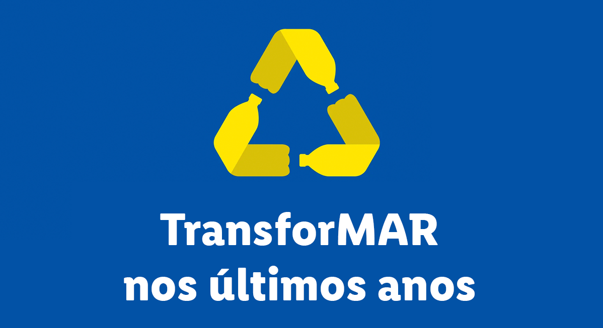 Reciclagem de garrafas de plástico: logo TransforMAR.