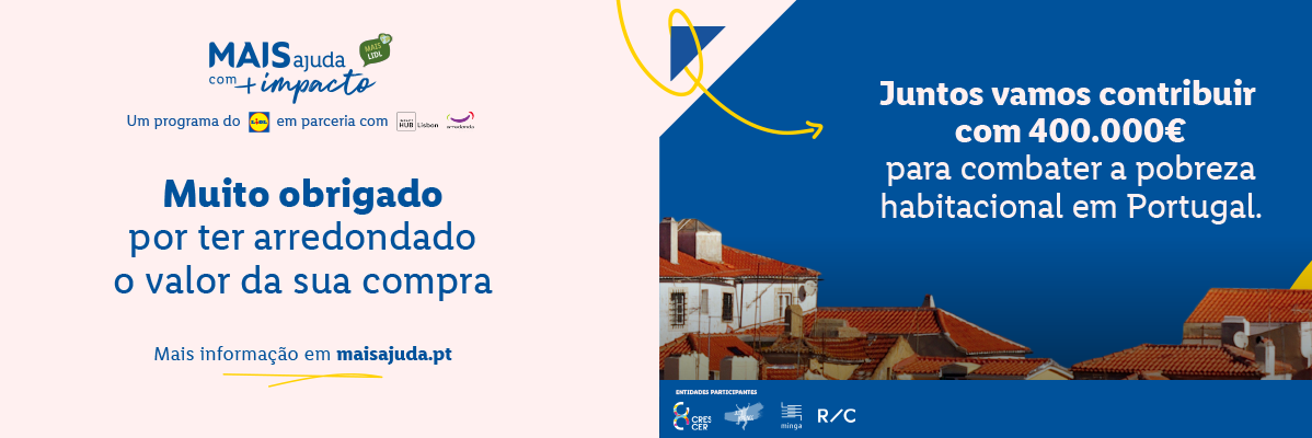 Lidl e Amazon contribuem para combater a pobreza habitacional em Portugal.