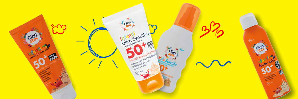 Descubra os protetores solares para crianças: Cien Sun Infantil