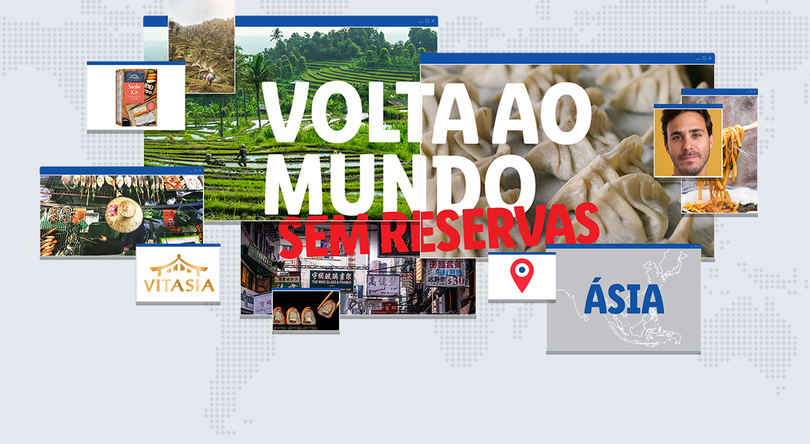 Comida asiática, viagens e produtos VitAsia.