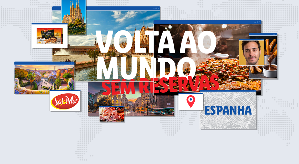 Pratos espanhóis, produtos Sol y Mar e fotos de viagem.