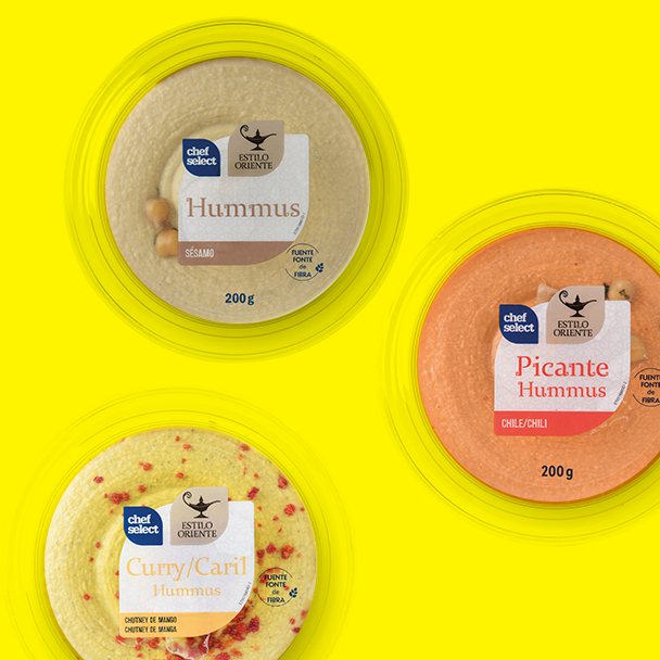 Hummus com legumes