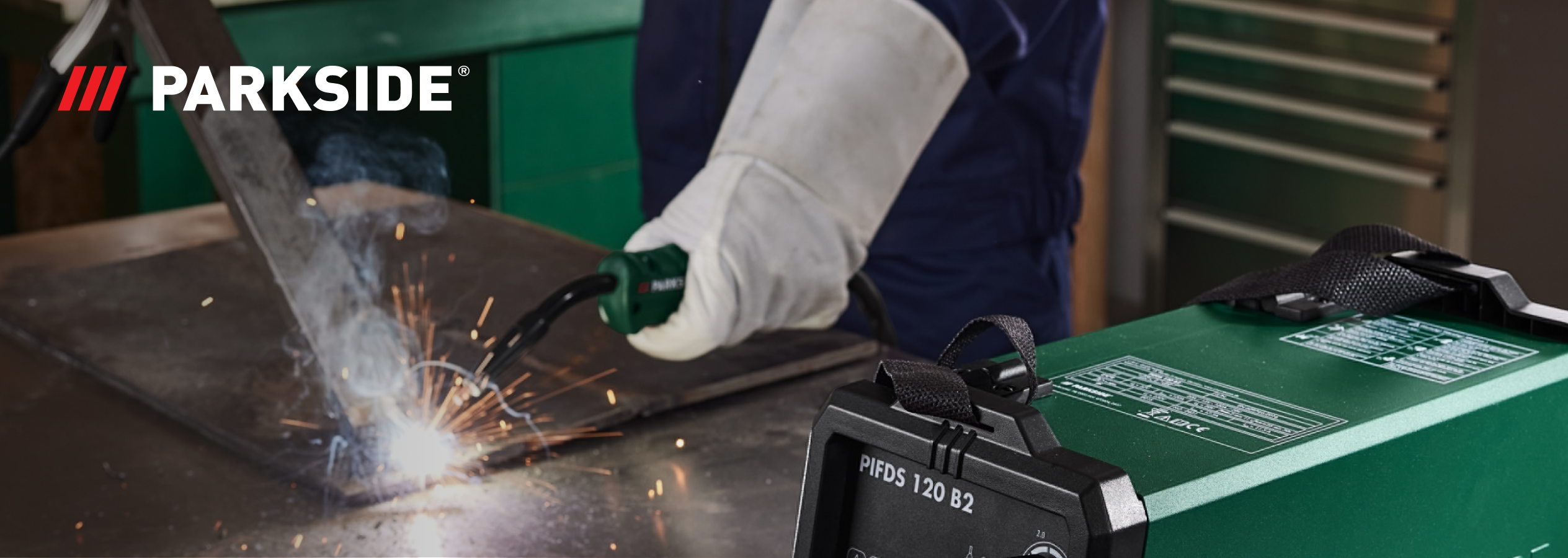 Soldadura com equipamento Parkside PIFDS 120 B2