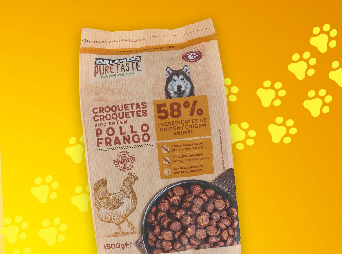 Croquetes para Cão Orlando Pure Taste (1,5kg)